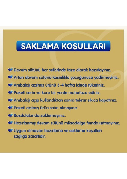 Gold 3 Devam Sütü 6-9 Ay 800 Gr x 2 Adet 1600 Gr