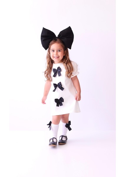 Anna Beyaz -Kısa Kollu Önü Fiyonk Detay fırsatları