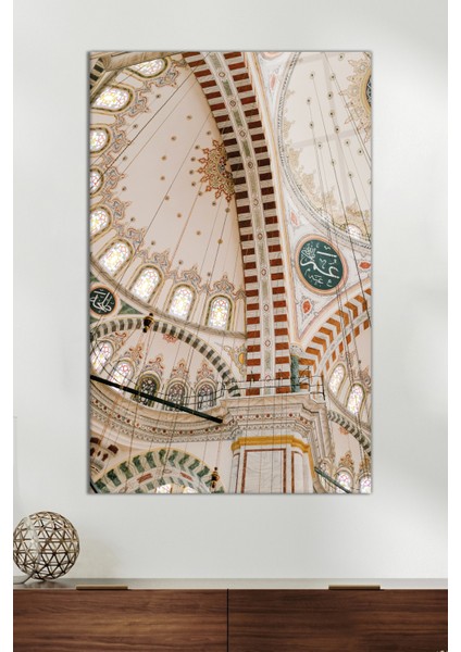 Fatih Sultan Mehmet Camii Cam Tablo, Modern Ev Ofis Dekor Hediyelik Duvar Dekorasyonu, Kırılmaz Cam