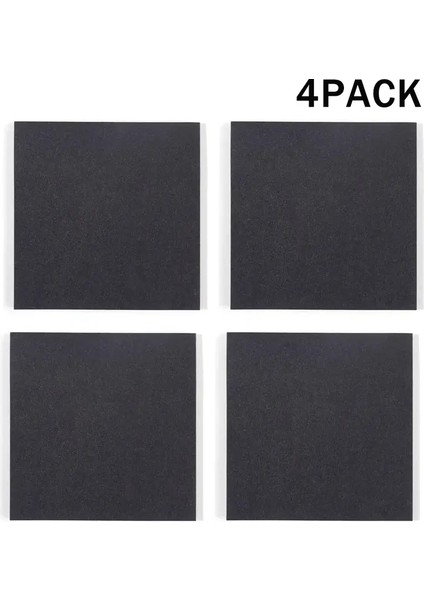 50 Sayfa/paket Yaratıcı Kağıt Siyah Yapışkan Notlar Kendi Yapışması Notları Gönderildi Notepad Okulu Ev Ofis Kırtasiye Malzemeleri Renk: 4 Paket (Yurt Dışından)