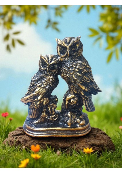 Büyük Boy Ikili Baykuş Heykeli 26 cm fiyatları