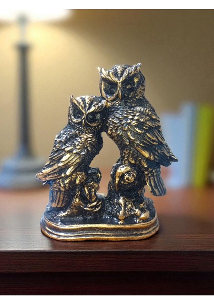 Büyük Boy Ikili Baykuş Heykeli 26 cm fırsatları