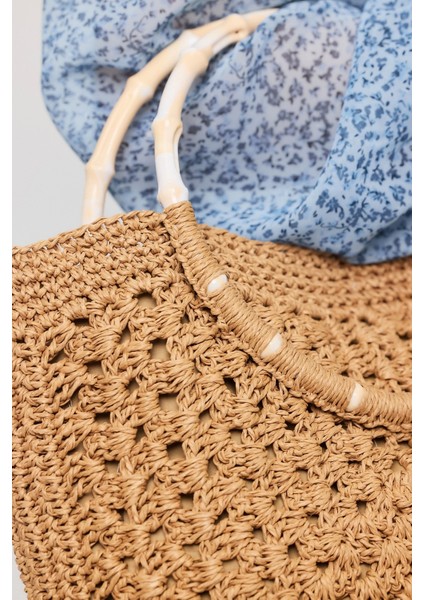 El Yapımı Astarlı Hasır El Çantası fiyatları