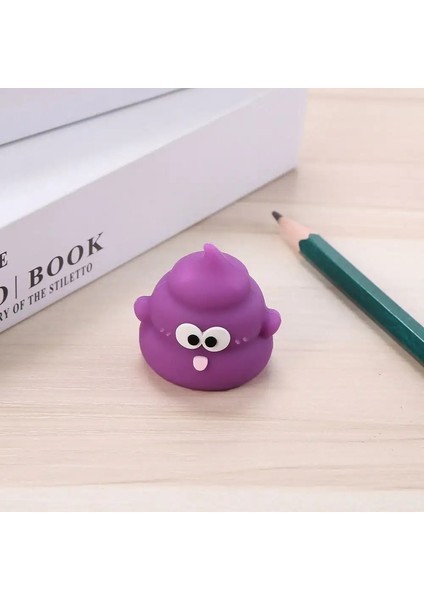 Taşınabilir Kaka Şeklindeki Kalemle Kalemtıraş Manuel Pvc Karikatür Bileme Mini Okul Malzemeleri Istasyona: Mor (Yurt Dışından)