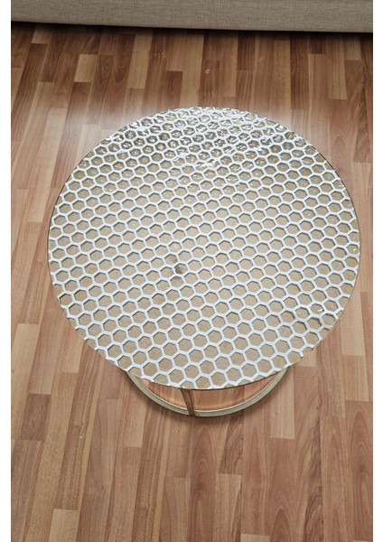 Yuvarlak Krem Pvc Petek Dantel Desenli Sehpa Örtüsü Çeyizlik Şeffaf Dekoratif Masa Örtüsü fiyatları