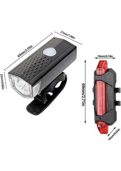 Ön/arka USB Şarjlı Far Seti fiyatları