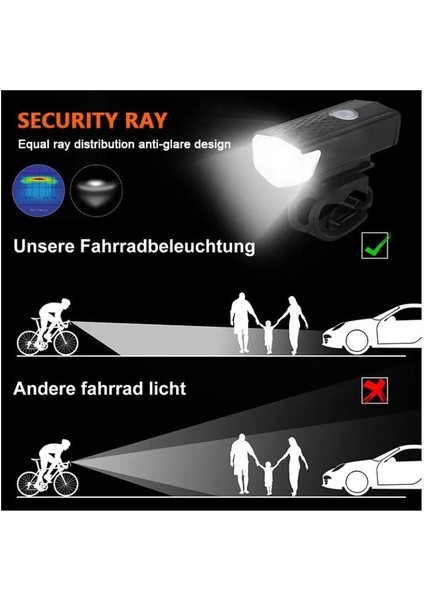 Ön/arka USB Şarjlı Far Seti modelleri