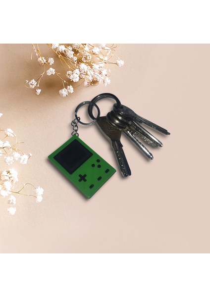 Retro Gameboy Tasarımlı Yeşil Mini Konsol Anahtarlık – Nostalji Tutkunları Için Özel Aksesuar!