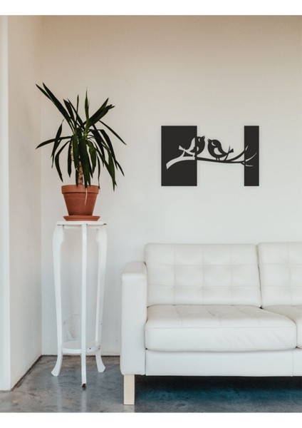 Siyah Ahşap Kuşlar Duvar Dekoru, Şık ve Doğal Dekoratif Tablo fırsatları