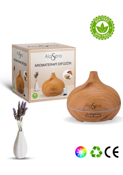 Aromaterapi Ahşap Difüzör