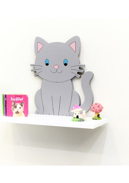 Ahşap Özel Tasarım Çocuk Odası Rafı