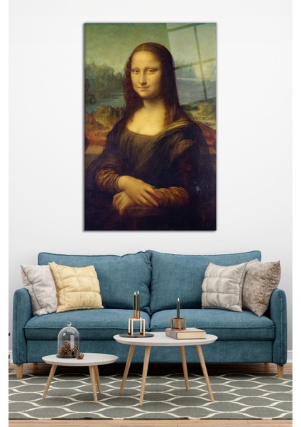Leonardo Da Vinci Mona Lisa Eseri Cam Tablo, Modern Ev ve Ofis Dekoru, Hediyelik Duvar Dekorasyonu modelleri