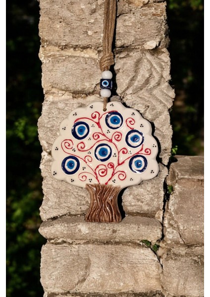 Renkli Seramik Dekoratif Ağaç ve Meyve Desenli Çok Amaçlı Süs Eşyası 17X19 cm fiyatları