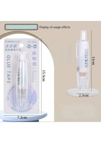 Karikatür Kırtasiye Tutkal Bant Pres-On Dot Tutkal Ofis Defteri Malzemeleri Öğrenci Çalışma Sınavı Kalem Stili Renk: A14 (Yurt Dışından)
