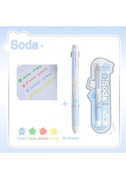 Bir Tükenmez Kalemde Çok Işlevli Dördü 0.5mm Kurşun Çekirdek Kırtasiye Dört Renkli Yerçekimi Kalem Kalemi Creativecolor: Mor/mürekkep Renk: Çok Renkli (Yurt Dışından)