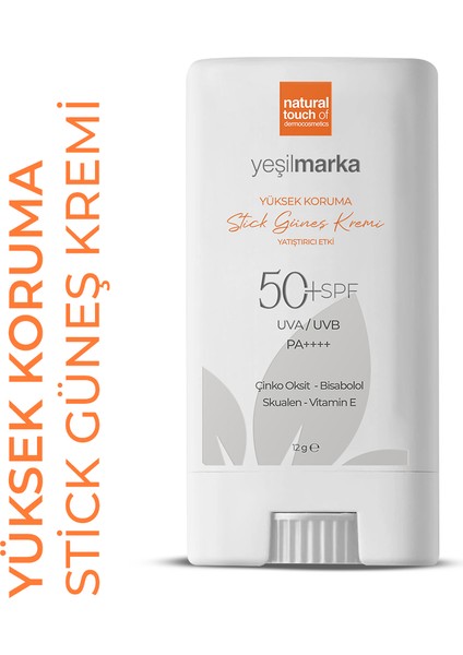 Stick Güneş Kremi 50+ SPF Tüm Cilt Tipleri İçin Yatıştırıcı Etki 11 gr