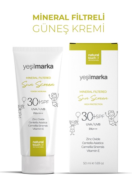 Mineral Filtreli Güneş Kremi 30 Faktör (Spf) indirimleri