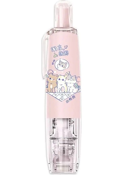 1pcs Press-On Dot Glue Kalem Tarzı Karikatür Çift Taraflı Yapışkan Bant Düzeltme Bandı Silindir Tutkal Bant Ofisi Defter Malzemeleri: 1 (Yurt Dışından)