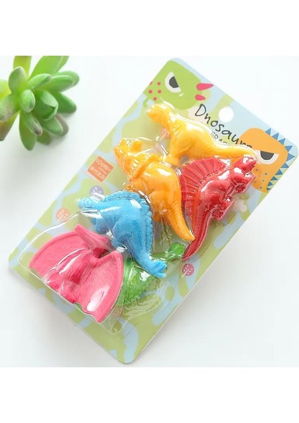 Kawaii Yaratıcı Komik Sevimli Hayvan Silgileri Kalem Kapağı Mini Set Okul Gıda Kauçuk Malzemeleri Çocuk Erkek Kızlar Güzel Kırtasiye Hediyeleri Renk: Dinozor (Yurt Dışından)