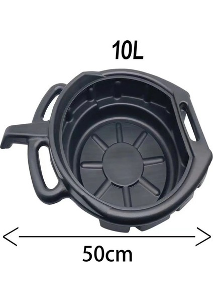 6/8/10L Yağ Alma Havza Yağı Değişimi Tahliye Tavası Temizleme Yağı Tahliye Konteyneri Araç Motosiklet Oto Onarım Aracı Için Sızdır Gözden Geçirme Renk: 10L (Yurt Dışından)