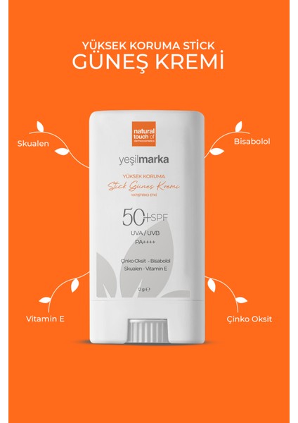 Stick Güneş Kremi 50+ SPF Tüm Cilt Tipleri İçin Yatıştırıcı Etki 11 gr fırsatları