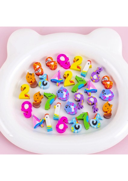 30 Kapsül/set Şeffaf Çanta Karikatür Meyve Hayvanı Aşk Mini Silgi Çapraz Sınır Ötesi 1 Noel Hediyeleri Ödüller Kırtasiye Renk: RANDOM-30PCS-F (Yurt Dışından)