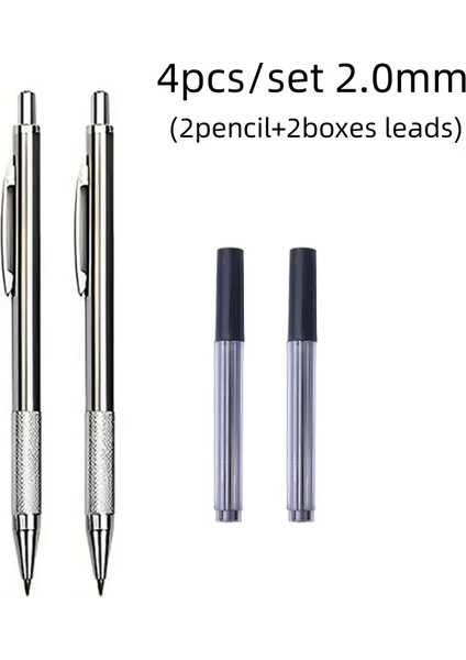 0.3 0.5 0.7 0.7 0.9 1.3 2.0mm Kurşun Yazma ile Metal Mekanik Kalem Seti Ofis Malzemeleri Için Otomatik Kalem Kurtul (Yurt Dışından)