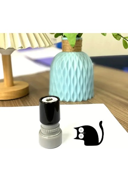 4 Stil Sevimli Karikatür Damgaları Güzel Küçük Kara Kedi Damgası Diy Scrapbooking Dekorasyon Günlüğü Kolaj Kırtasiyesi: Style4 (Yurt Dışından)