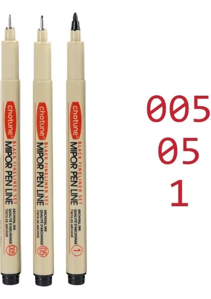 Sanat Manga Pen Pigment Astarı Mikron Kalem Işaretçisi Set Kanca Hattı Iğne Kalemi Çizim Yumuşak Fırça Kırtasiye Sanat Malzemeleri Renk: 005.05.1 (Yurt Dışından)