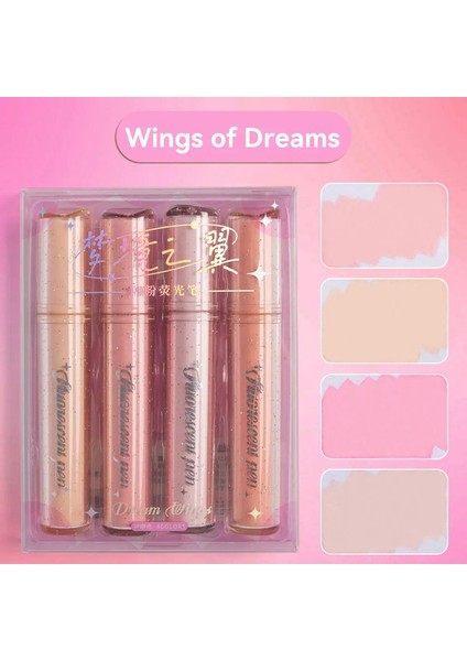 4pcs Sevimli Pastel Vurgulayıcılar Çeşitli Renkler Incil Işaretleri Yumuşak Keski ile Vurgulayıcı Okula Geri Döndü Istasyona: Rüya Kanatları (Yurt Dışından)