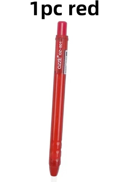 Yeni 1 Adet Kalem Şekli Basın Tipi Kalem Silgisi OR10PCS Değiştirilebilir Çekirdek, Çizim Yazma Sil Malzemeleri Kırtasiye Accessoriescolor: 1 Pc Kırmızı (Yurt Dışından)