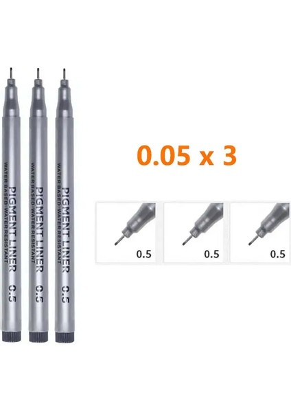 3 5 9 Pcs Manga Marters Fırça Kalem Set Set Set Sarf Malzemeleri Çizim Çizim Graffiti Kıta Işaretleri Koşullar: 005 3 Pcs (Yurt Dışından)