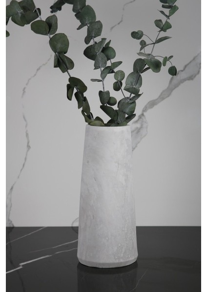 El Yapımı Beton Vazo 30 cm