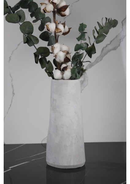 El Yapımı Beton Vazo 30 cm fiyatları