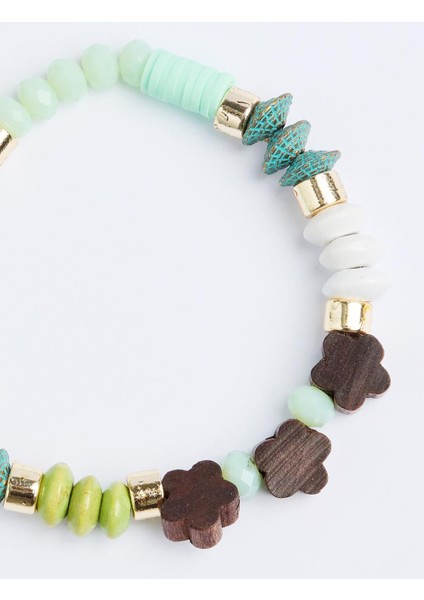Yeşil Boncuklu Bohem Bileklik modelleri