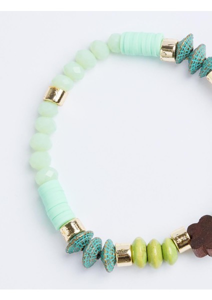 Yeşil Boncuklu Bohem Bileklik fırsatları