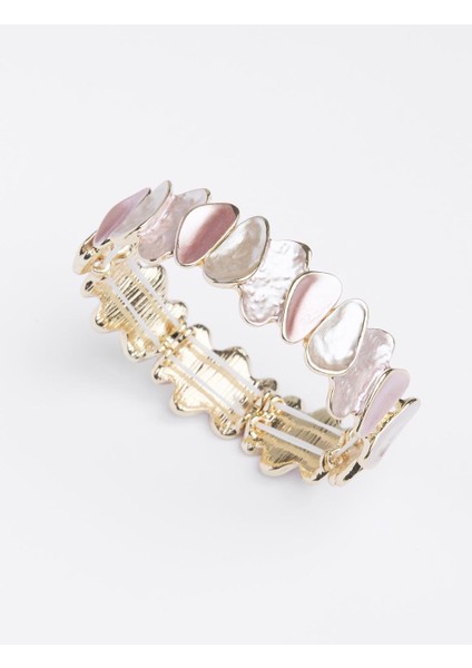 Beyaz Asimetrik Desenli Bileklik modelleri