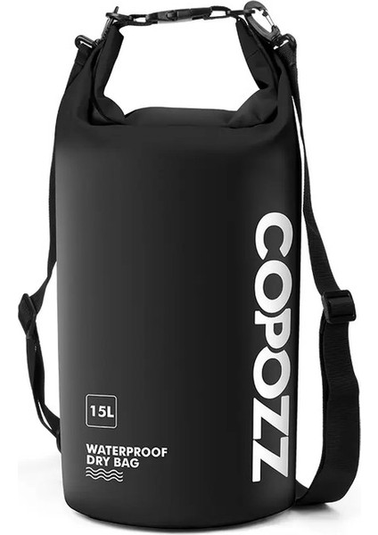 Copozz Yüzme Çantaları Su Geçirmez Torba Kuru Çanta Pvc 15L Açık Hava Spor Rulo Üstü Salonu Seyahat Ayarlanabilir Kişiselleştirilmiş Depolama Bagkolor: Beyaz 15L (Yurt Dışından)