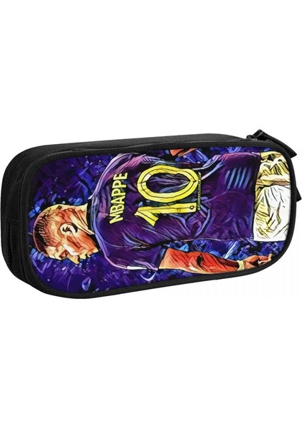 Özel Sevimli K-Kylians Fransız Futbolcu M-Mbappes Girl Boy Için Kalem Kılıfı Büyük Depolama Kalem Koru Kırtasiye Renk: 5 (Yurt Dışından)