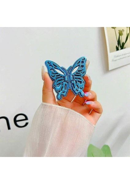 Lüks Cep Telefonu Tutucu Stand Iphone Için Evrensel Katlanabilir Samsung Xiaomi Huawei Telefon Geri Dağı Braket Renk: Mavi (Yurt Dışından)