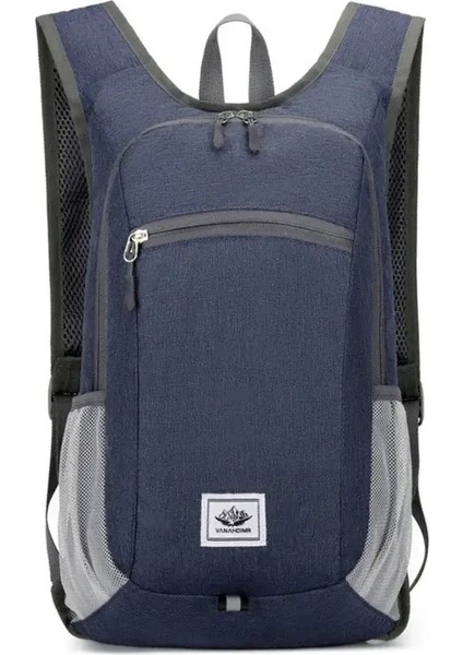 20L Taşınabilir Katlanabilir Sırt Çantası Erkekler Kadınlar Ultralight Sıradan Katlanır Çantalar Açık Tırmanma Bisiklet Yürüyüş Kılavuz Çalguk Seyahat Günlük Renk: Koyu Mavi (Yurt Dışından)