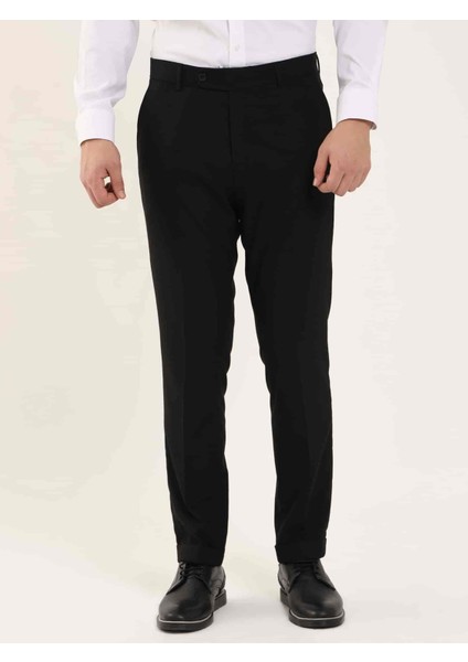 Siyah Erkek Regular Fit Pantolon