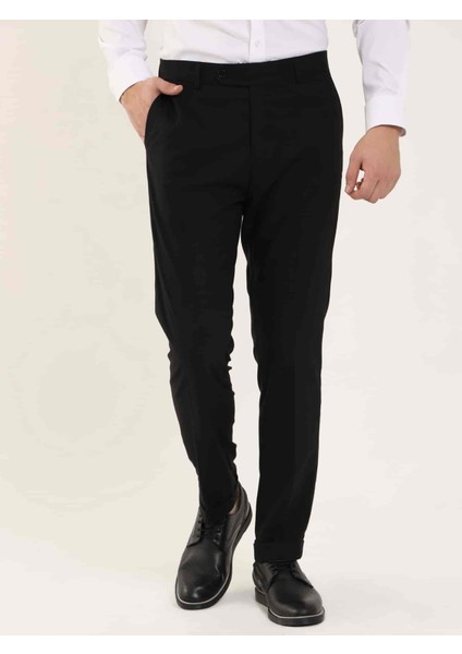 Siyah Erkek Regular Fit Pantolon fırsatları