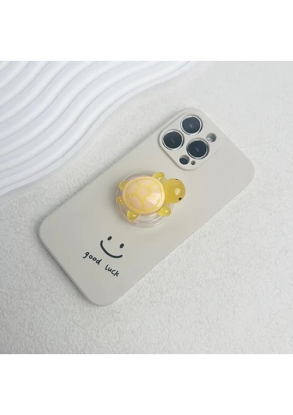 1 Adet Karşılıklı Kaplumbağa Glow Fone Tutucu Mini Reçine Turtle Tasarım Genişletilebilir Katlanır Stand Mobil Cihazlar Için Kaymaz Abs Kavrama Renk: Turuncu (Yurt Dışından)