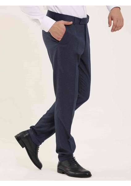 Lacivert Melanj Erkek Slim Fit Pantolon fiyatları