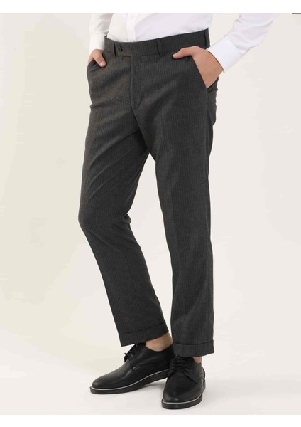 Koyu Gri Erkek Slim Fit Pantolon fırsatları
