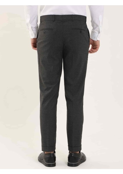 Koyu Gri Erkek Slim Fit Pantolon indirimleri
