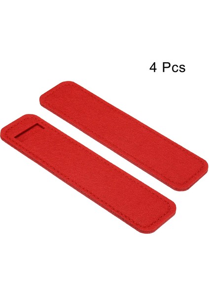 4pcs Mini Keçe Kalemi Kılıfı Koşullu Enfes Kristal Kristal Beyaz Kalem Çantası Öğrenciler Için Uygun ve Hediye Ambalajı Rengi Için Iş Kullanımı: Kırmızı (Yurt Dışından)