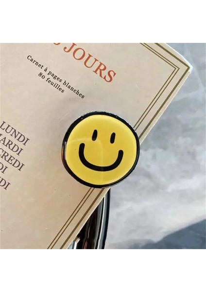 Kore Sevimli Akrilik Çiçek Evrensel Telefon Sahibi Griptok iPhone Samsung Grip Tok Katlanır Parmak Cep Soketi Stand Renk: Gülüş (Yurt Dışından)