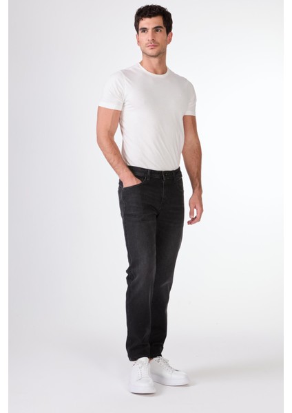 Koyu Gri Slim Fit Denim Erkek Pantolon modelleri